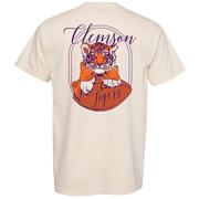  Clemson Baby Tiger Script Comfort Colors Tee