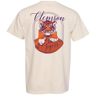 Clemson Baby Tiger Script Comfort Colors Tee