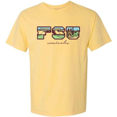 Florida State Campus Fill Letters Comfort Colors Tee