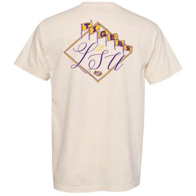 LSU Flags Stylized Script Comfort Colors Tee