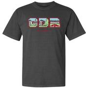  Nebraska Campus Fill Letters Comfort Colors Tee