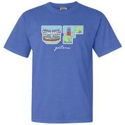  Florida Campus Fill Letters Comfort Colors Tee