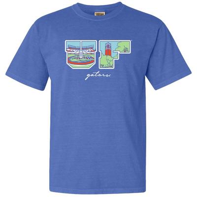 Florida Campus Fill Letters Comfort Colors Tee