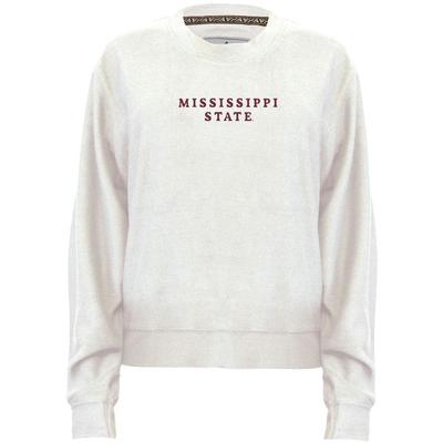 Mississippi State Women's Amelia Vintage Terry Inside Out Crew