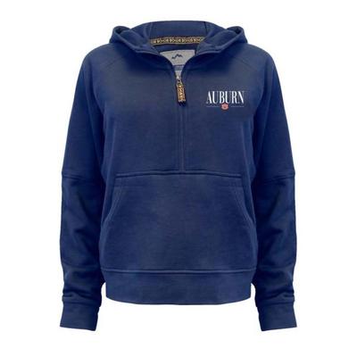 Auburn Women's Ana Vintage Terry Hooded 1/4 Zip