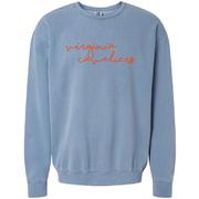  Virginia Women's Embroidered Lightweight Comfort Colors Crew