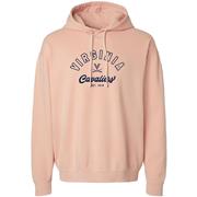  Virginia Outline Arch Logo Script Lightweight Comfort Colors Hoodie