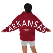  Arkansas Gameday Couture Never Stop Oversized Premium Hoodie