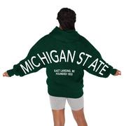  Michigan State Gameday Couture Never Stop Oversized Premium Hoodie