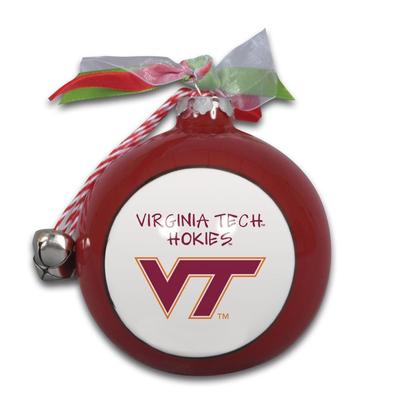 Virginia Tech Ceramic Globe Ornament