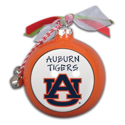 Auburn Ceramic Globe Ornament