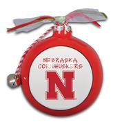  Nebraska Cornhuskers Ceramic Globe Ornament