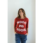  Arkansas Gameday Social Perkins Chenille Comfort Tee