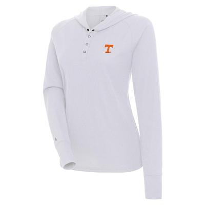 Tennessee Antigua Aspiration Long Sleeve Knit Shirt WHITE