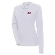  Mississippi State Antigua Aspiration Long Sleeve Knit Shirt