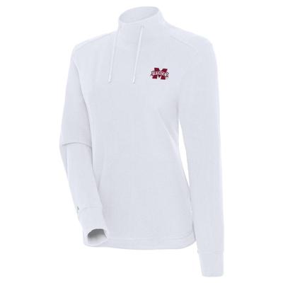 Mississippi State Antigua Moment Mock Neck Fleece Pullover