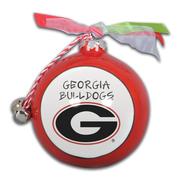  Georgia Bulldogs Ceramic Globe Ornament