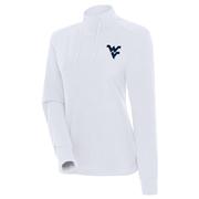  West Virginia Antigua Moment Mock Neck Fleece Pullover