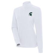  Michigan State Antigua Moment Mock Neck Fleece Pullover