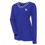  Kentucky Antigua Symbolic Topped V Neck Shirt