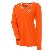  Virginia Tech Antigua Symbolic Topped V Neck Shirt