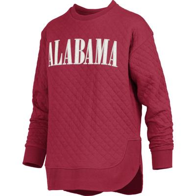 Alabama Pressbox Women's Pasadena Quilted Crew