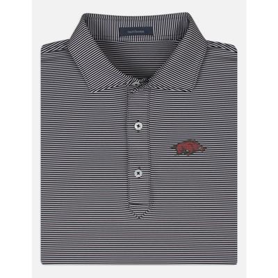 Arkansas Turtleson Carter Stripe Performance Polo