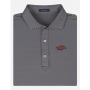  Arkansas Turtleson Carter Stripe Performance Polo