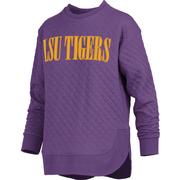  Lsu Pressbox Women's Pasadena Quilted Crew