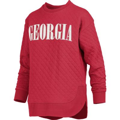 Georgia Pressbox Women's Pasadena Quilted Crew