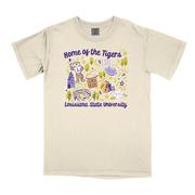  Lsu B- Unlimited School Icons Comfort Colors Tee