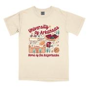  Arkansas B- Unlimited School Icons Comfort Colors Tee