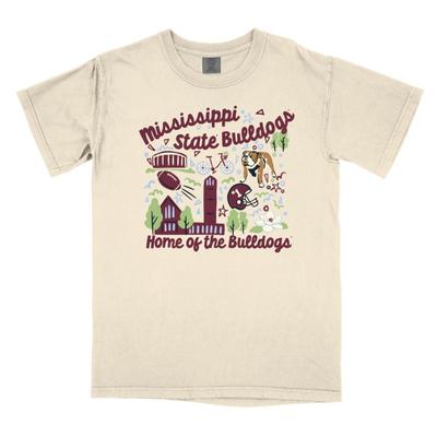 Mississippi State B-Unlimited School Icons Comfort Colors Tee