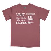  Mississippi State B- Unlimited Vintage 90's Comfort Colors Tee