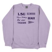  Lsu B- Unlimited Vintage 90's Comfort Colors Crew