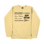  App State B- Unlimited Vintage 90's Comfort Colors Crew