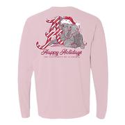  Alabama Festive Elephant Holiday Long Sleeve Tee