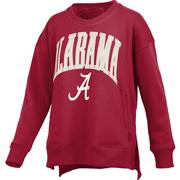  Alabama Pressbox Women's Venice Hi- Lo Fleece Crew