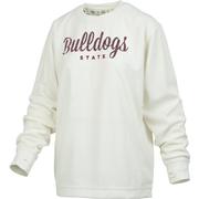  Mississippi State Pressbox Women's Zoe Plush Rib Crew