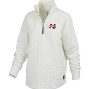  Mississippi State Pressbox Women's Mia Quilted 1/4 Zip