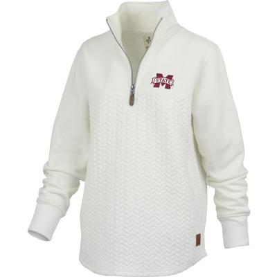 Mississippi State Pressbox Women's Mia Quilted 1/4 Zip