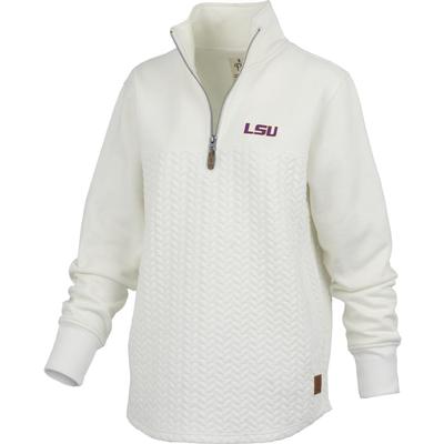 LSU Pressbox Women's Mia Quilted 1/4 Zip