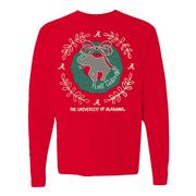  Alabama Holiday Wreath Long Sleeve Tee