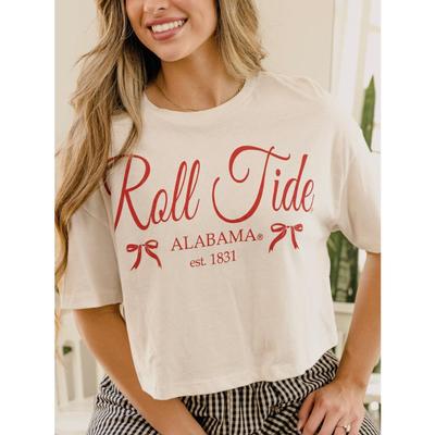 Alabama LivyLu Established Bow Cropped Tee