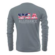  Georgia Patriotic Logo Comfort Colors Long Sleeve Tee