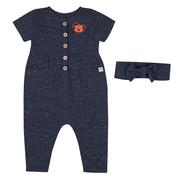  Auburn Colosseum Infant Fleet Romper And Headband