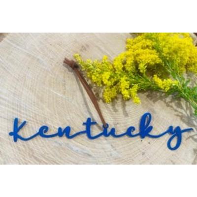 Kentucky Handcrafted Script Ornament