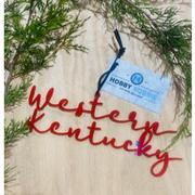  Western Kentucky Handcrafted Script Ornament