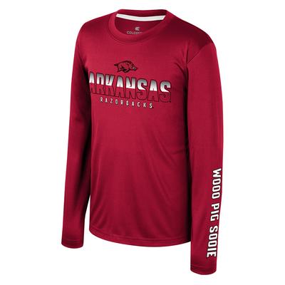 Arkansas Colosseum YOUTH Armada Poly Long Sleeve Tee