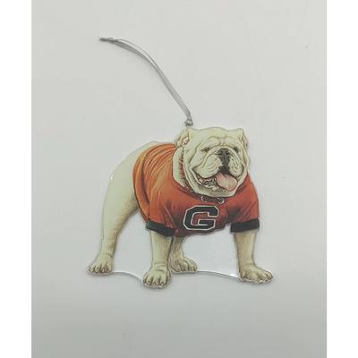 Georgia Mascot Acrylic Ornament